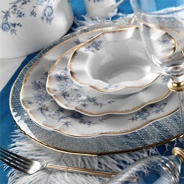 Kütahya Porselen Nil 83 Parça 29671 Desen Yemek Takımı