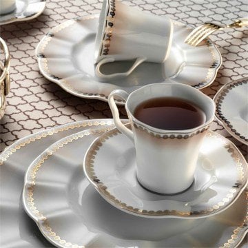 Kütahya Porselen Nil 83 Parça 62741 Desen Yemek Takımı