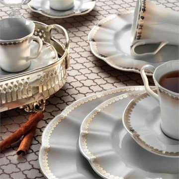 Kütahya Porselen Nil 83 Parça 62741 Desen Yemek Takımı