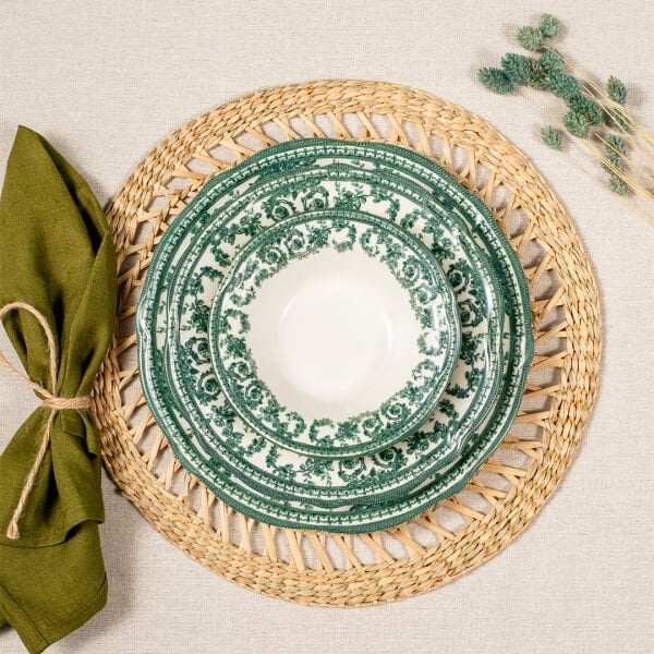 Fecra Majestic Green 24 Parça Yemek Takımı