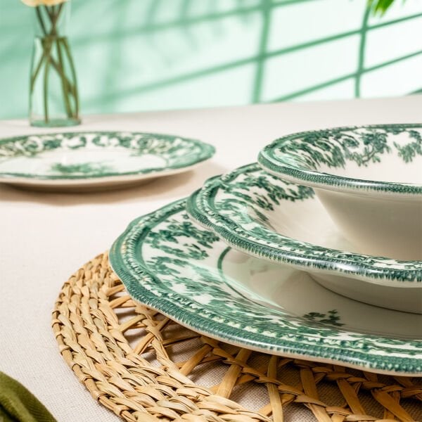 Fecra Majestic Green 24 Parça Yemek Takımı