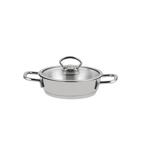 Nehir Silver 6 Parça Çelik Sahan Seti