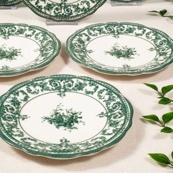 Fecra Majestic Green 6'lı Pasta Tabağı Seti