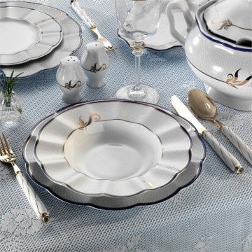 Kütahya Porselen Nil 83 Parça 627441 Desen Yemek Takımı