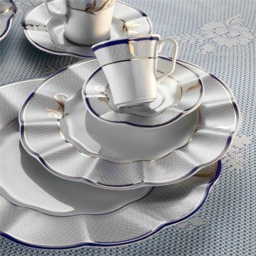 Kütahya Porselen Nil 83 Parça 627441 Desen Yemek Takımı