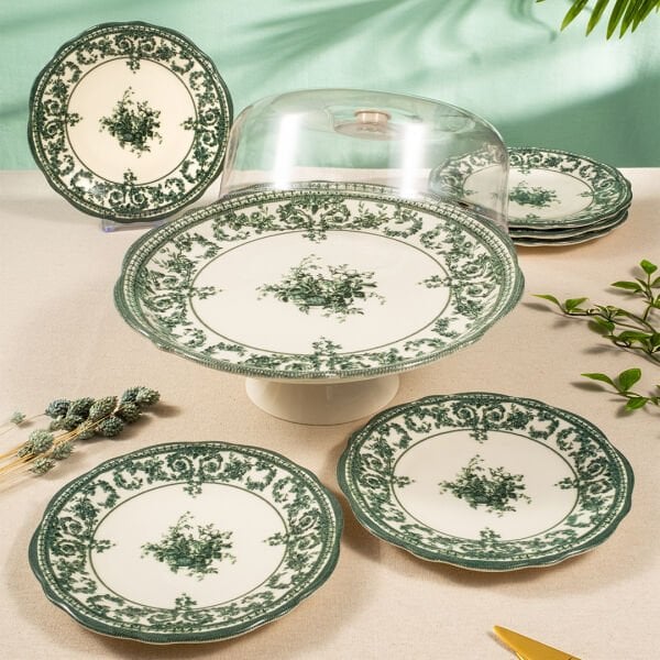 Fecra Majestic Green 8 Parça Sunum Seti