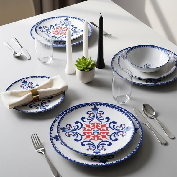 Güral Porselen Atina 24 Parça Yemek Takımı 8621