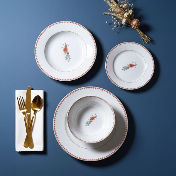 Güral Porselen Yonca 24 Parça Yemek Takımı  7014