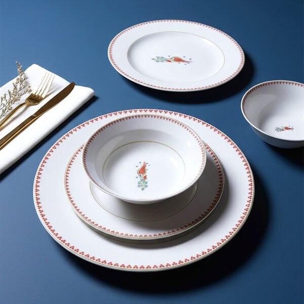 Güral Porselen Yonca 24 Parça Yemek Takımı  7014