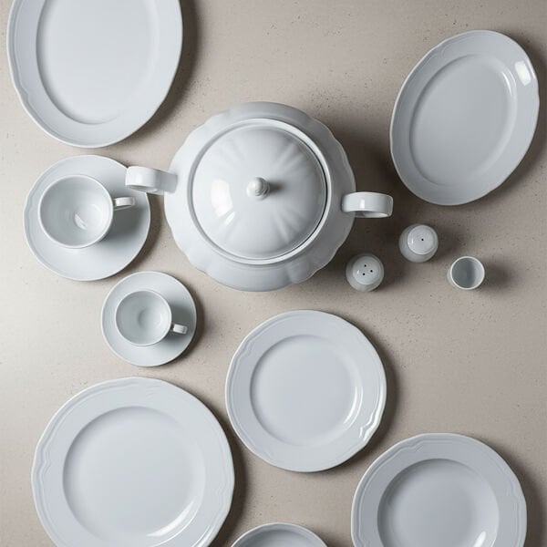 Güral Porselen Venedik 82 Parça Yemek Takımı