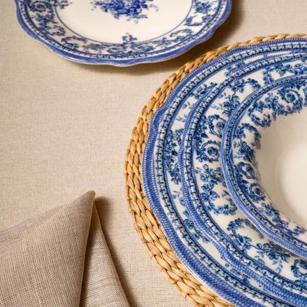 Fecra Majestic Blue 24 Parça Yemek Takımı