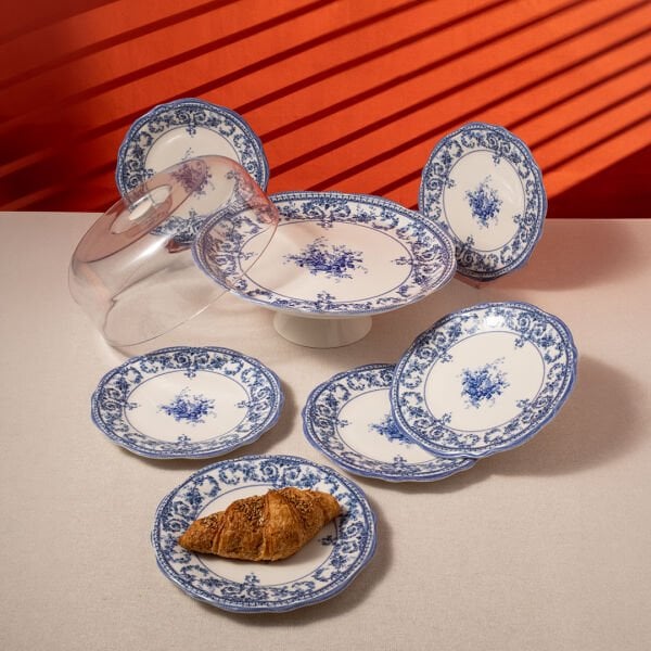 Fecra Majestic Blue 8 Parça Sunum Seti