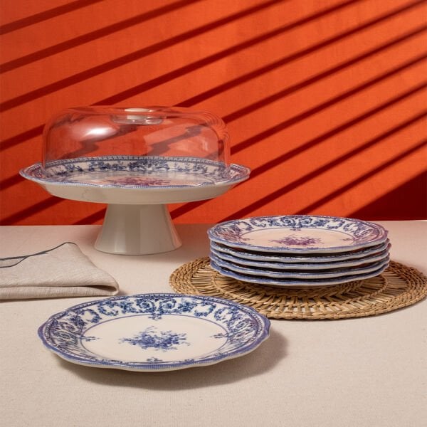 Fecra Majestic Blue 8 Parça Sunum Seti