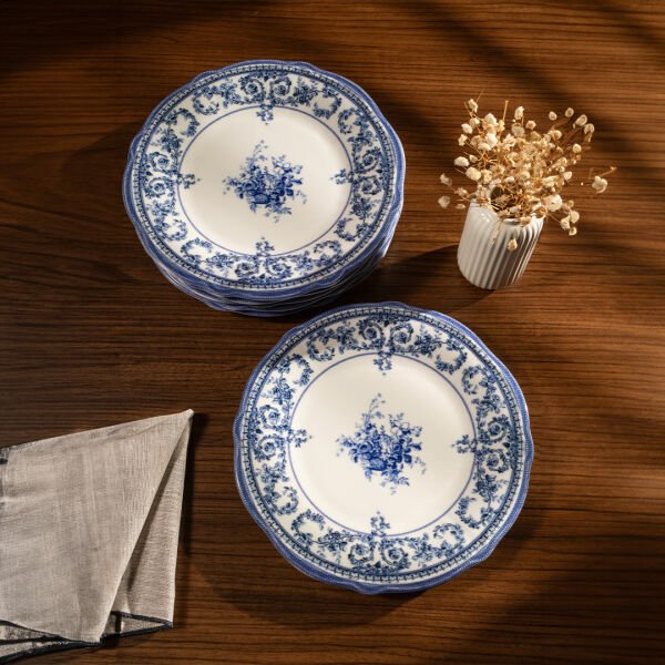 Fecra Majestic Blue 6 Parça Servis Tabağı Seti