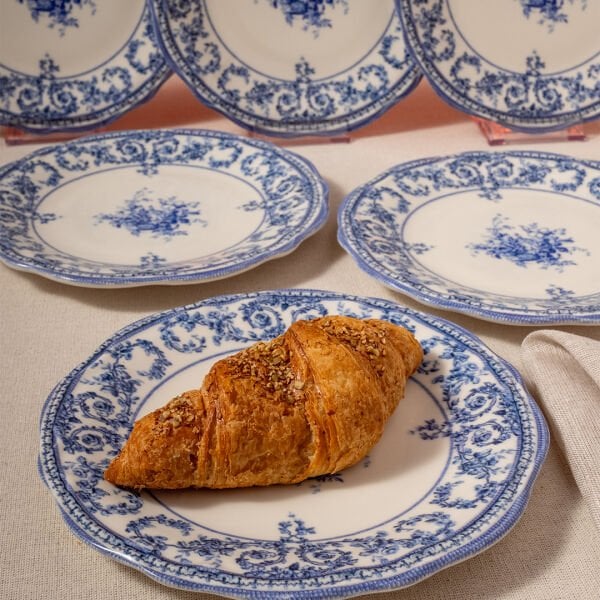 Fecra Majestic Blue 6 Parça Pasta Tabağı Seti