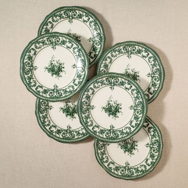 Fecra Majestic Green 6 Parça  Servis Tabağı Seti