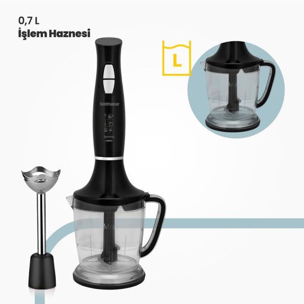 Goldmaster GM-7212B Twinmix Siyah Blender Set