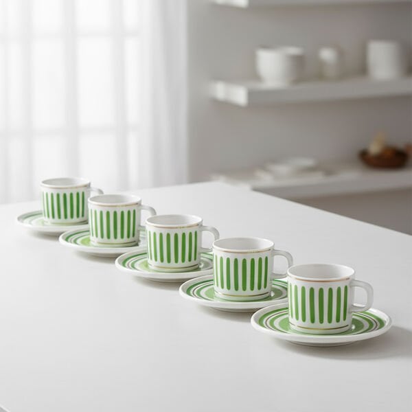 Güral Porselen Mental 12 Parça Kahve Fincan Takımı 559