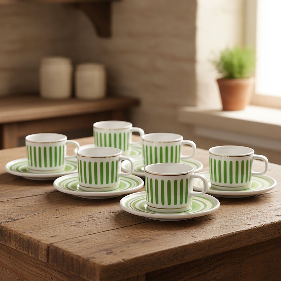 Güral Porselen Mental 12 Parça Kahve Fincan Takımı 559