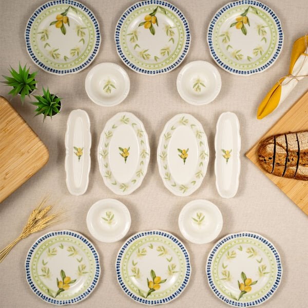 Fecra 14 Parça Casa Limone Kahvaltı Takımı