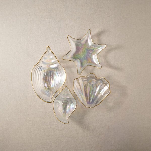 Fecra Deniz 4 Parça Cam Sunum Seti