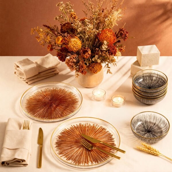 Fecra Mystic 12 Parça Servis ve Sunum Seti