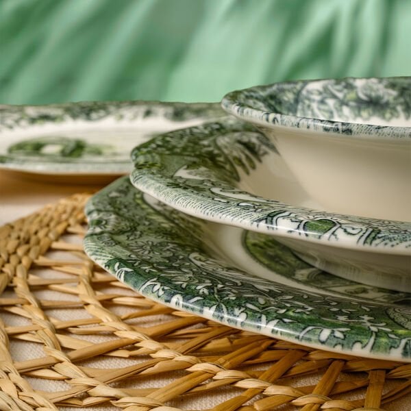 Fecra Vintage Emerald 24 Parça Yemek Takımı