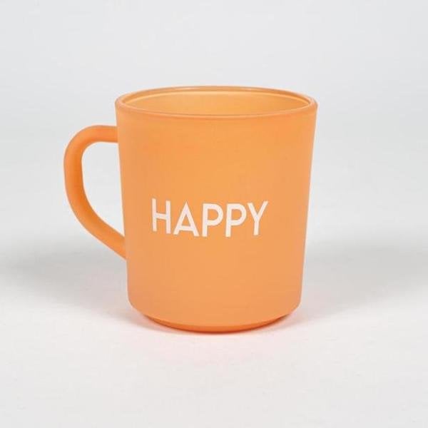 Rakle Motto Happy Sloganlı Kupa Bardak Somon
