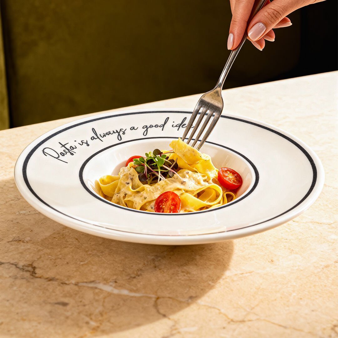 Fecra Tavola Porselen Makarna Tabağı