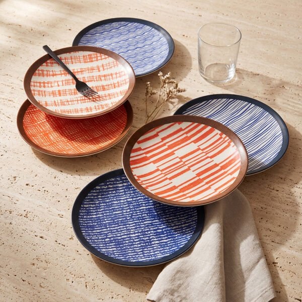 Güral Porselen Atina 6 Parça Pasta Tabağı Seti 6886