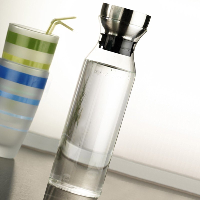 Kütahya Porselen Metal Kapak Cam Sürahi 800 ml.