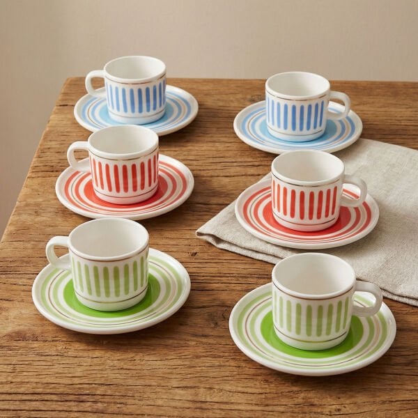 Fecra Ritm 12 Parça Kahve Fincan Takımı