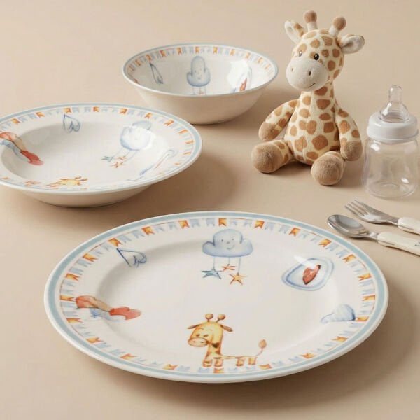 Güral Porselen Eda 3 Parça Mama Takımı 2945