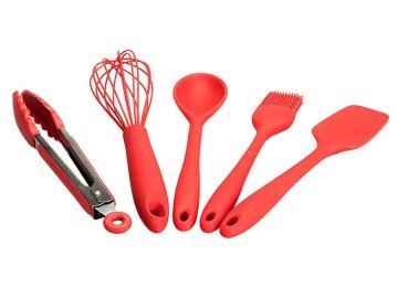 Biev Wll105  5 Parça Silikon Set Kırmızı