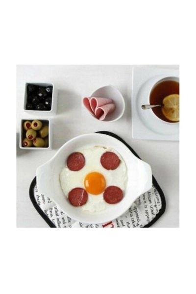 Porland 17 Cm Porselen Sahan Beyaz