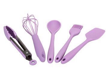 Biev Wll107 5 Parça Silikon Set Mor