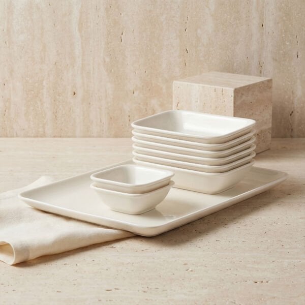 Güral Porselen Orlando 9 Parça  Kahvaltı Seti Sade