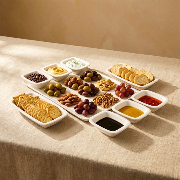 Güral Porselen Orlando 9 Parça  Kahvaltı Seti Sade