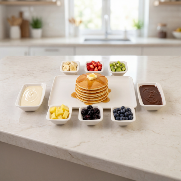 Güral Porselen Orlando 9 Parça  Kahvaltı Seti Sade