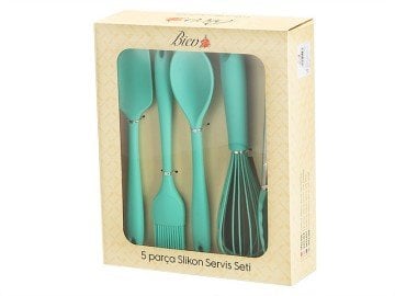 Biev Wll108  5 Parça Silikon Set Yeşil