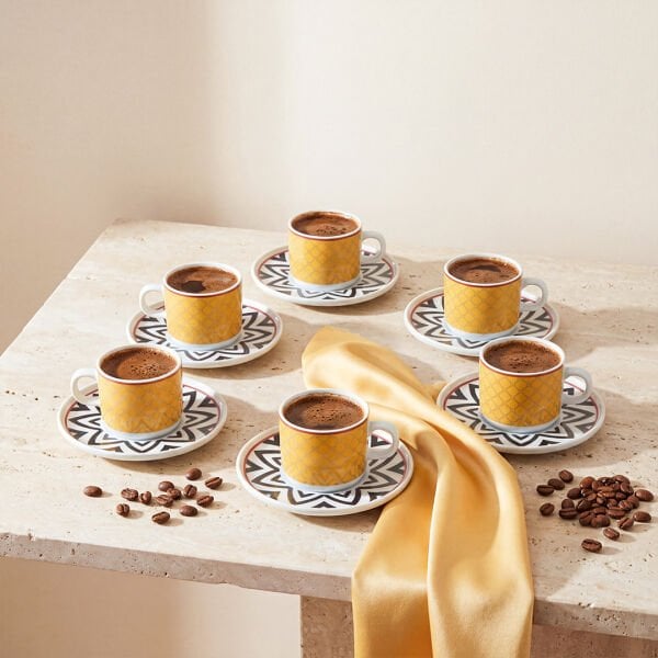 Güral Porselen Mental 12 Parça Kahve Fincan Takımı 4952