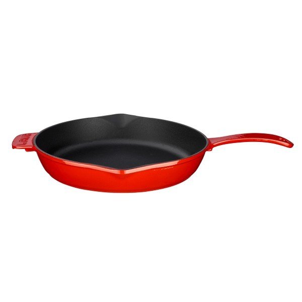 Lava Yuvarlak Kızartma Tavası 28 cm Metal Saplı Kırmızı