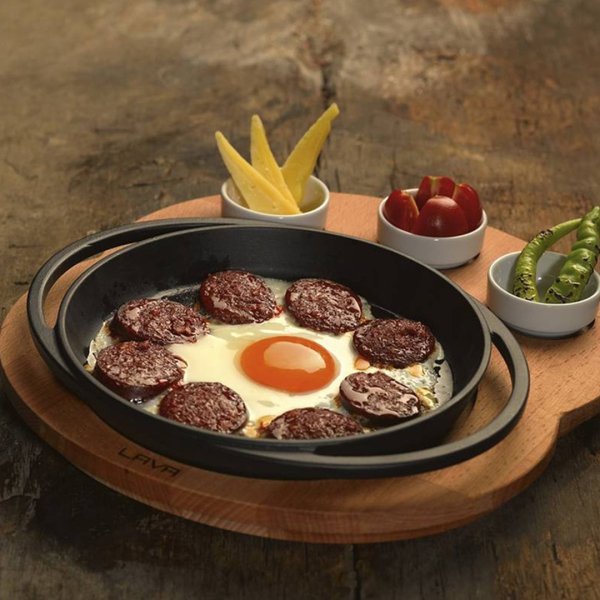 Lava Döküm Yuvarlak Kulplu Tava 20 Cm