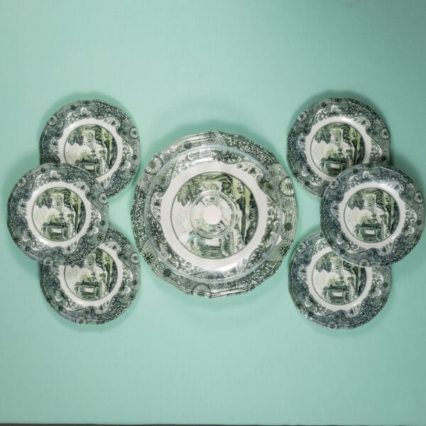 Fecra Vintage Emerald 8 Parça Sunum Seti