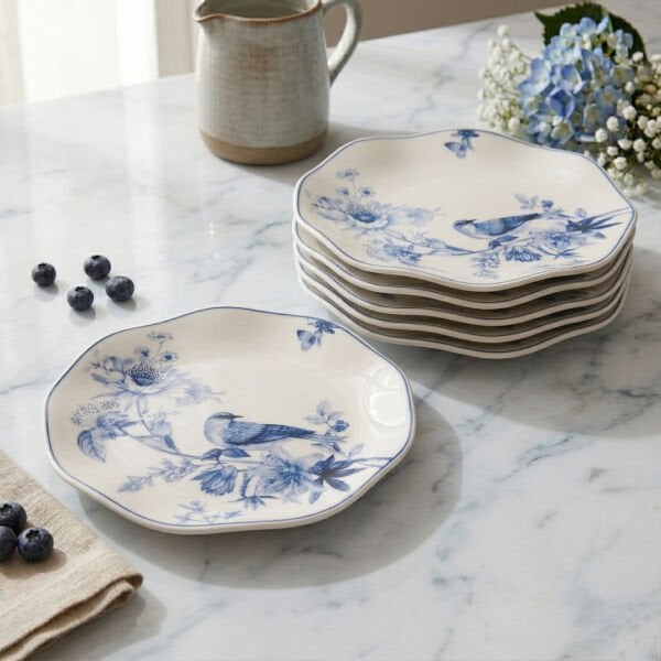 Güral Porselen 6'lı Nesrin 19 Cm Pasta Tabağı 1891