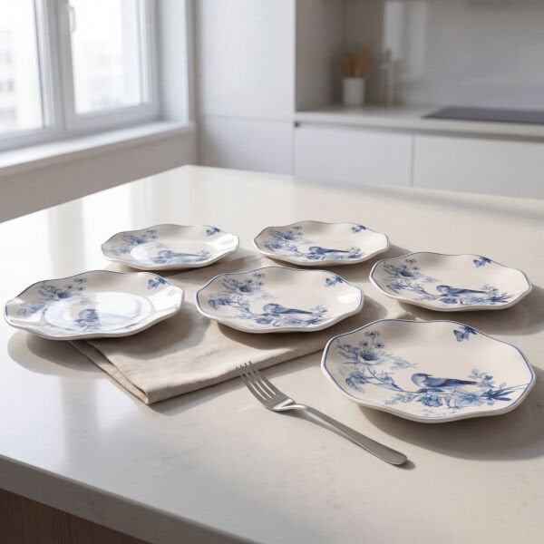 Güral Porselen 6'lı Nesrin 19 Cm Pasta Tabağı 1891