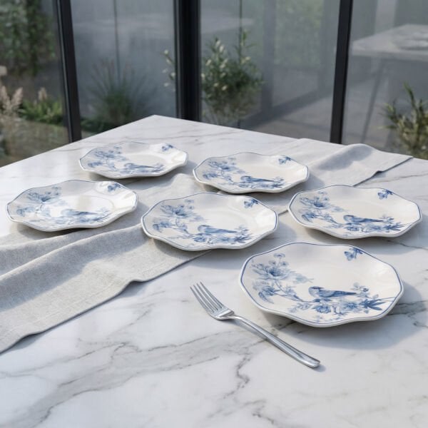 Güral Porselen 6'lı Nesrin 19 Cm Pasta Tabağı 1891