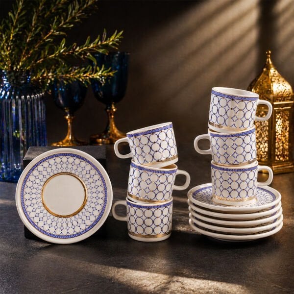 Fecra Orvion Gold 12 Parça Kahve Fincan Takımı