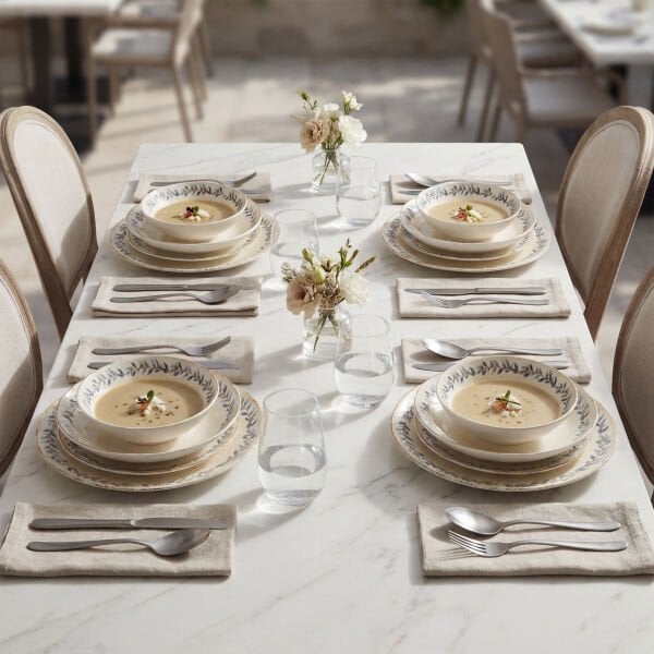 Güral Porselen  Atina 24 Parça Yemek Takımı DG 48437