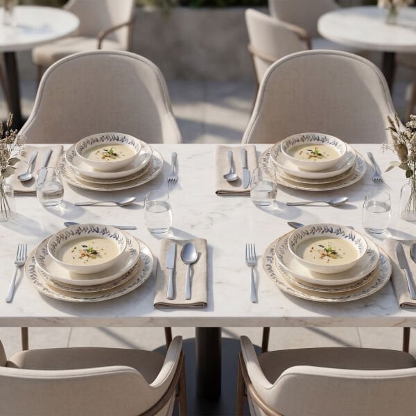 Güral Porselen  Atina 24 Parça Yemek Takımı DG 48437